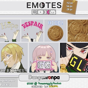 Émotes (flux) | Danganronpa [pack 3]