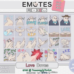 Emotes (stream) | Animal [pack 2] - Love Doves