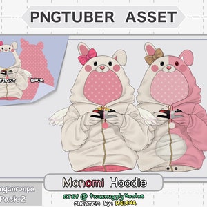 PNGtuber Asset | Danganronpa [pack 2] - Usami / Monomi Hoodie