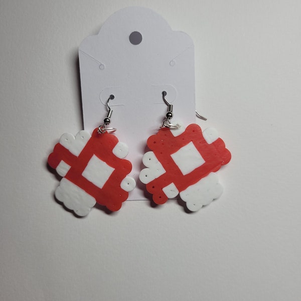 Perler Bead Earrings Etsy
