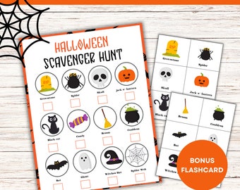 Halloween Scavenger Hunt/ Fall Scavenger Hunt /Halloween Game Printable For Kids/ Printable Halloween Scavenger Hunt/ Printable For Kids