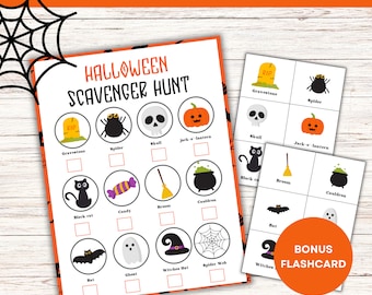 Halloween Scavenger Hunt/ Fall Scavenger Hunt /Halloween Game Printable For Kids/ Printable Halloween Scavenger Hunt/ Printable For Kids