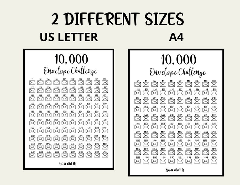 10k 100 envelope challenge 10k 100 envelope challenge