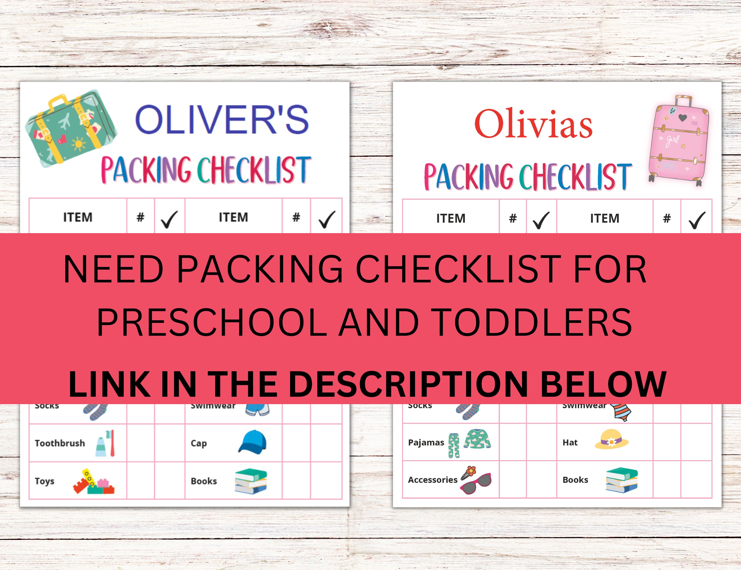 Editable Camping Packing List, Camping Trip Packing Checklist PDF