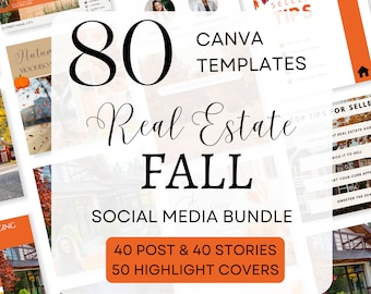Fall Social Media Post for Realtors, Real Estate Fall  Marketing,  Autumn Real Estate Branding, Fall Ideas, Real Estate Social Media Content