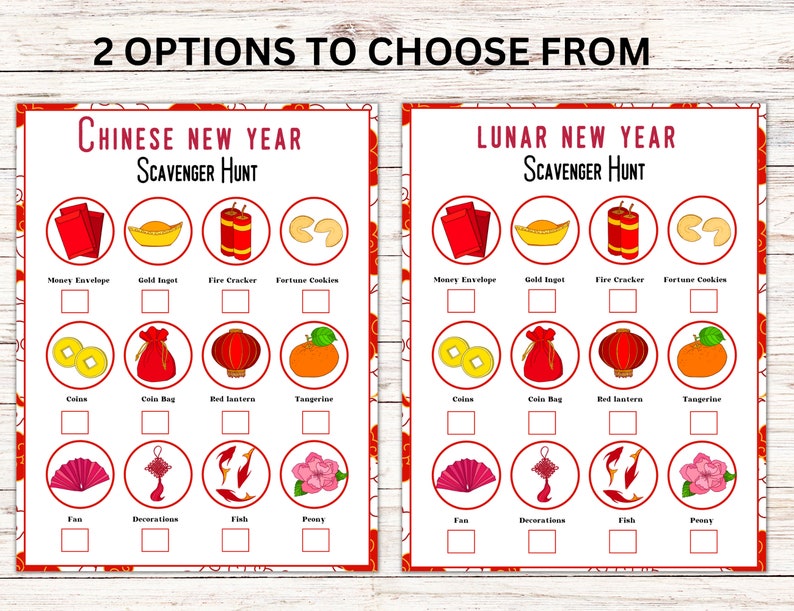 chinese new year treasure hunt