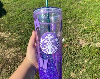 BTS Starbucks Snowglobe Tumbler| Christmas Gift| Gift for Her