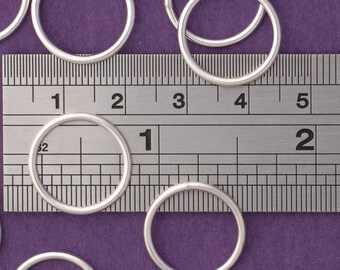 Soldered Sterling Silver Jump Rings - 15 Gauge "medium"