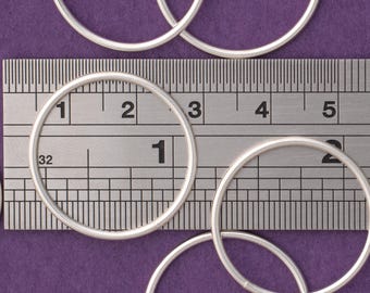 Soldered Sterling Silver Jump Rings - 15 Gauge "large"