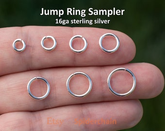 Echantillonneur d'anneaux - Argent sterling 16ga