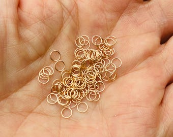26 gauge 3mm inner diameter gold filled jump rings - 100 count - saw cut