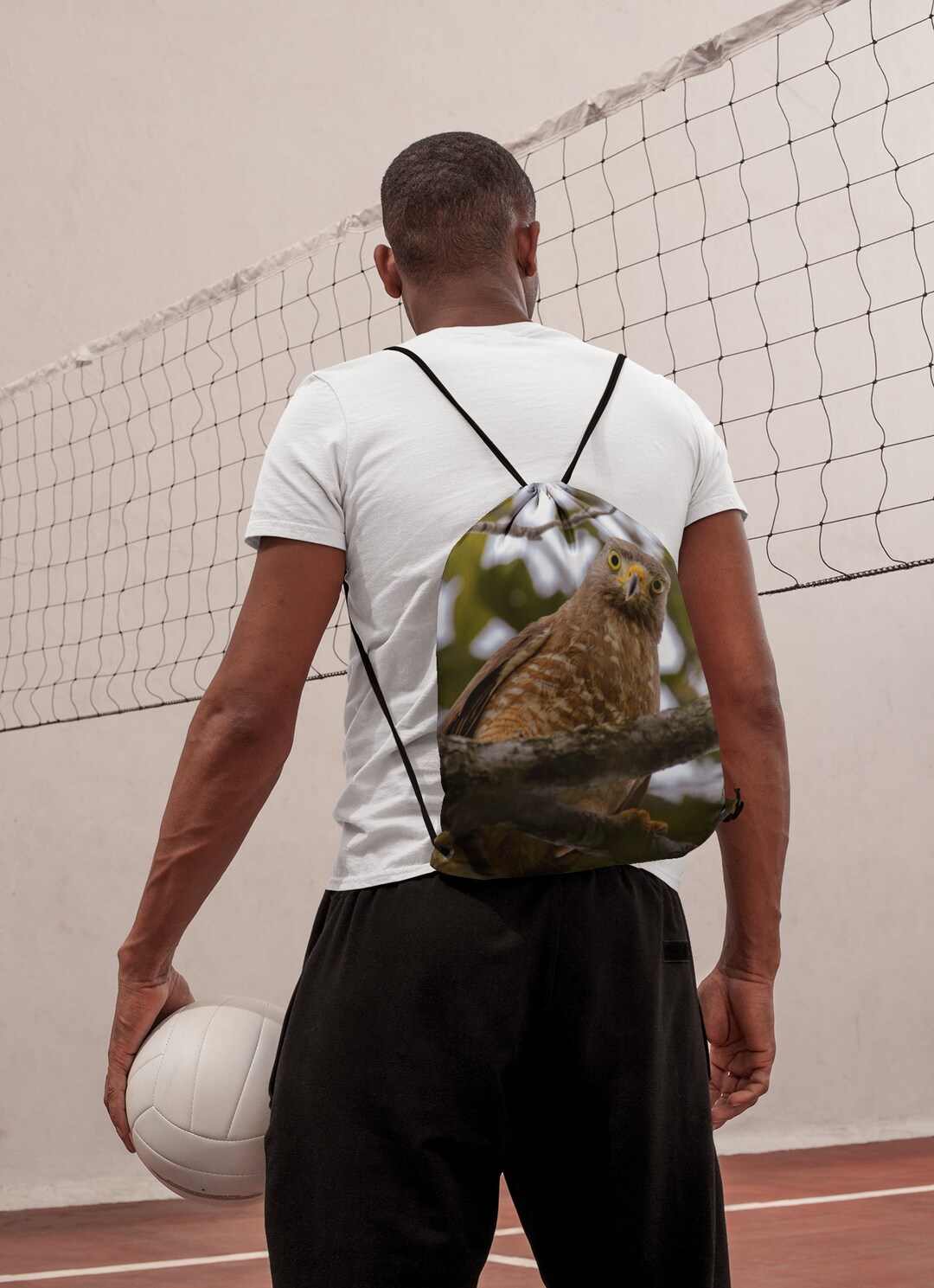 Bird Backpack Featuring, Roadside Hawk, Drawstring Bag, Laundry Bag Etsy