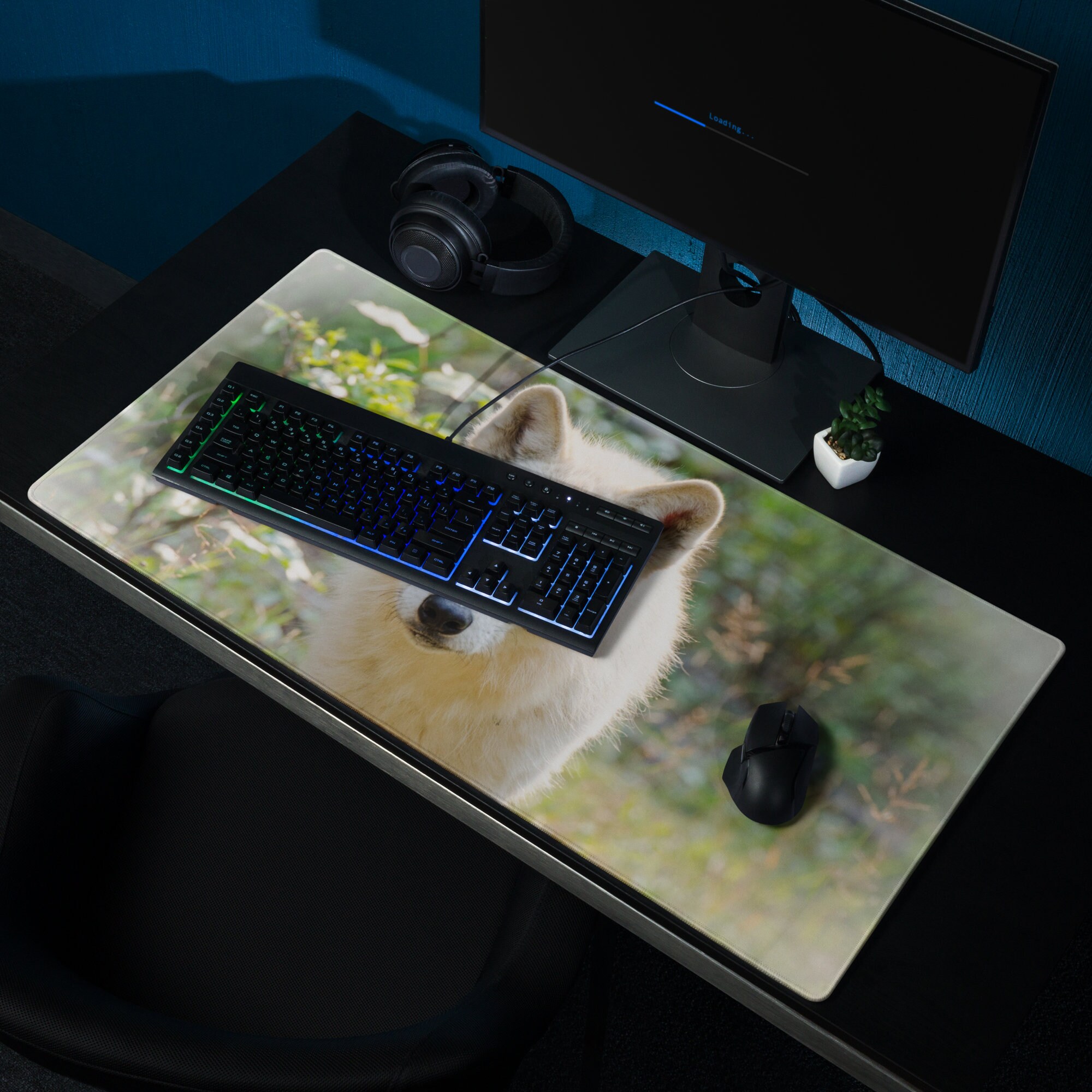 Wolf Desk Mat Featuring, Gray Wolf, Vibrant Large Mouse Pad Etsy