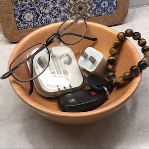 Unique Alder Wood Bowl – Polished Natural Decor & Gift Idea - Jewellry or Trinket Holder Gift