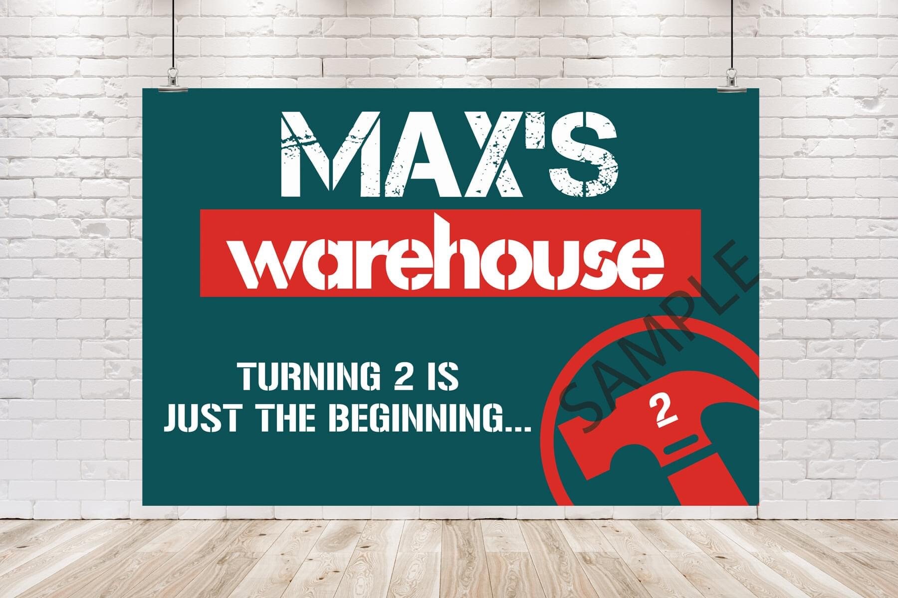 Bunnings Banner / Backdrop DIGITAL FILE / Custom Personalised Etsy