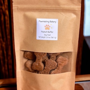 Handmade Peanut Butter Treat Bone for Dogs - All Natural and Icing-Free