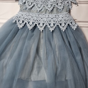 Flower Girl Dress, Bohemian Flower Girl Dress, boho Flower Girl Dress, Wedding Flower Girl Dress and, Sash.