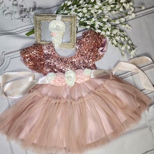 Rose Peach Dress - Etsy