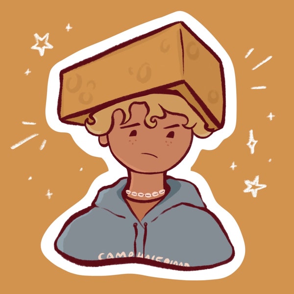 Will Solace cheese hat sticker from Percy Jackson, The Sun and the Star