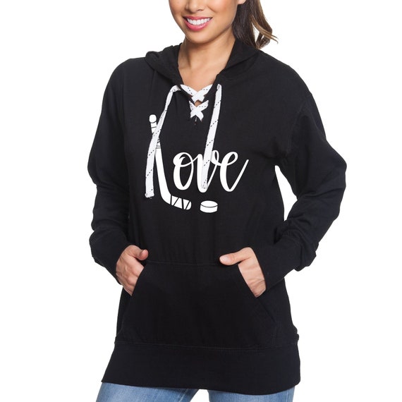 J america deals hockey lace hoodie