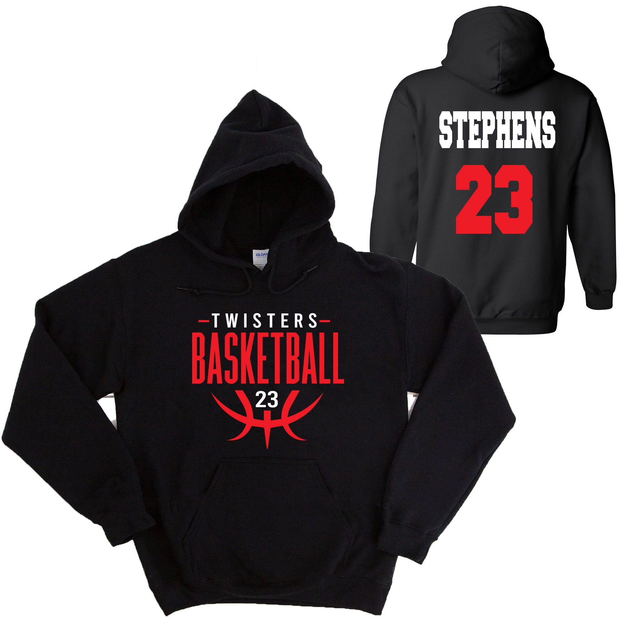 UUART City Custom Basketball Sweatshirt Hoodie Personalized Sweatshirt  Design Any Name Number Gifts for Fans