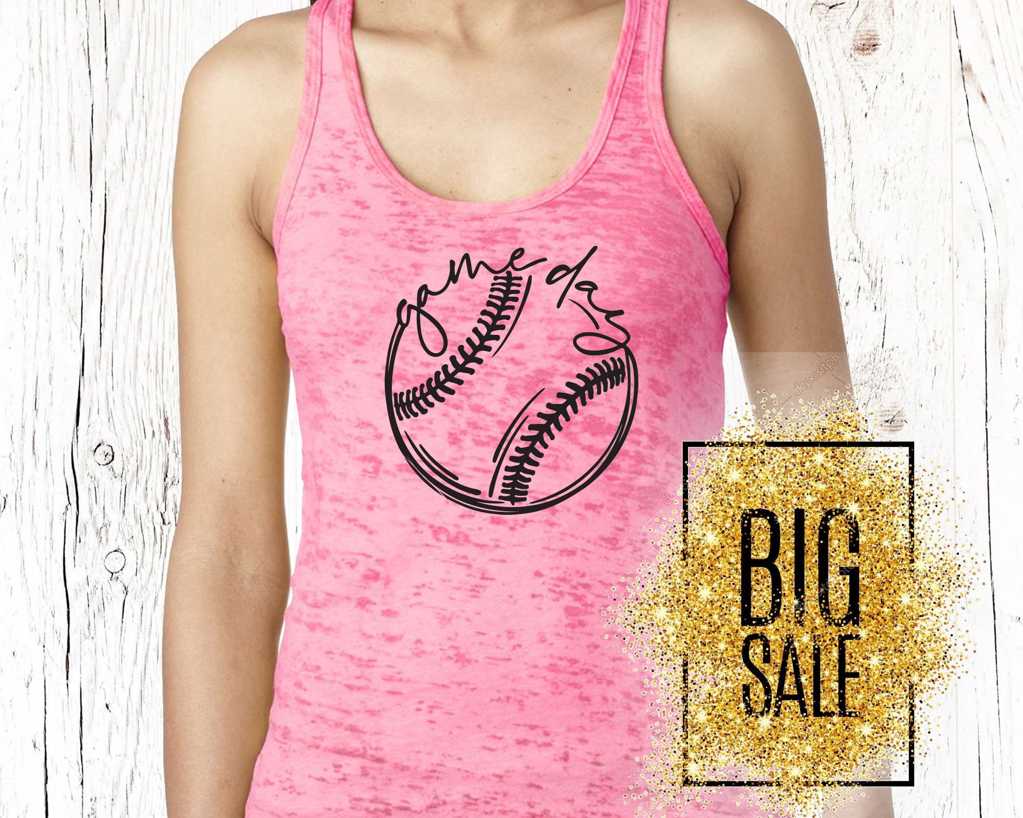 Huge Closeout Women's Neon Pink Burnout Baseball