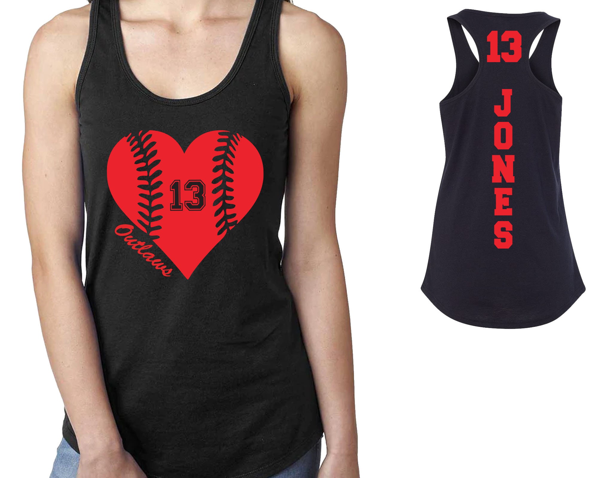 Discover Custom Personalized Baseball Tank Top