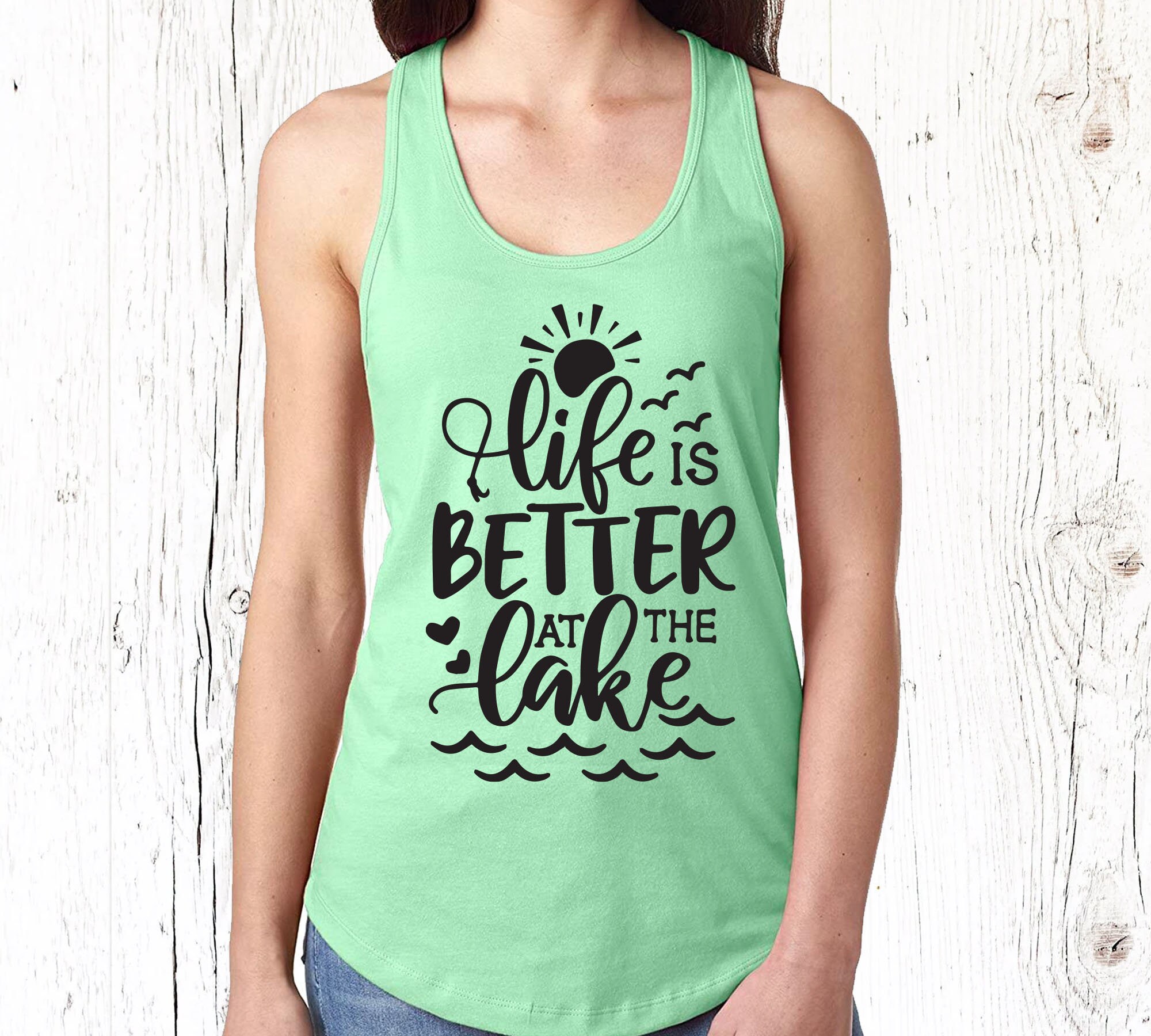Discover Life Is Better At The Lake Tank Top