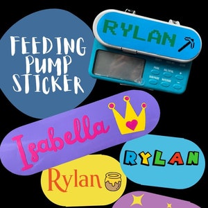 Infinity Pump Sticker | Feeding Pump Name Label | Feeding Tube Holder | Feeding Pump Holder Vinyl Sticker | Cute Gtube