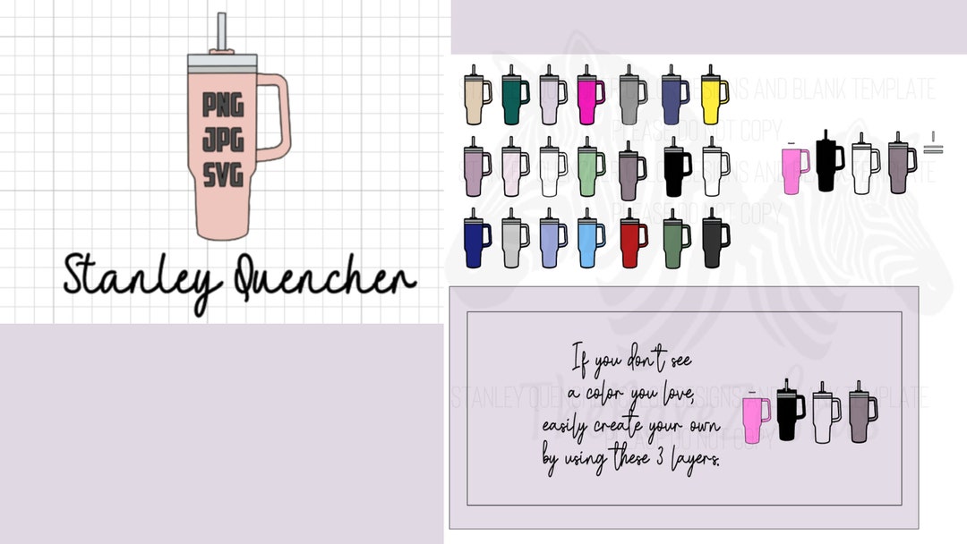 Stanley 40 Oz Quencher Single Cup Template SVG JPG PNG Tumbler Template Stanley 40 Oz Quencher Single Cup Template SVG JPG PNG Tumbler Template