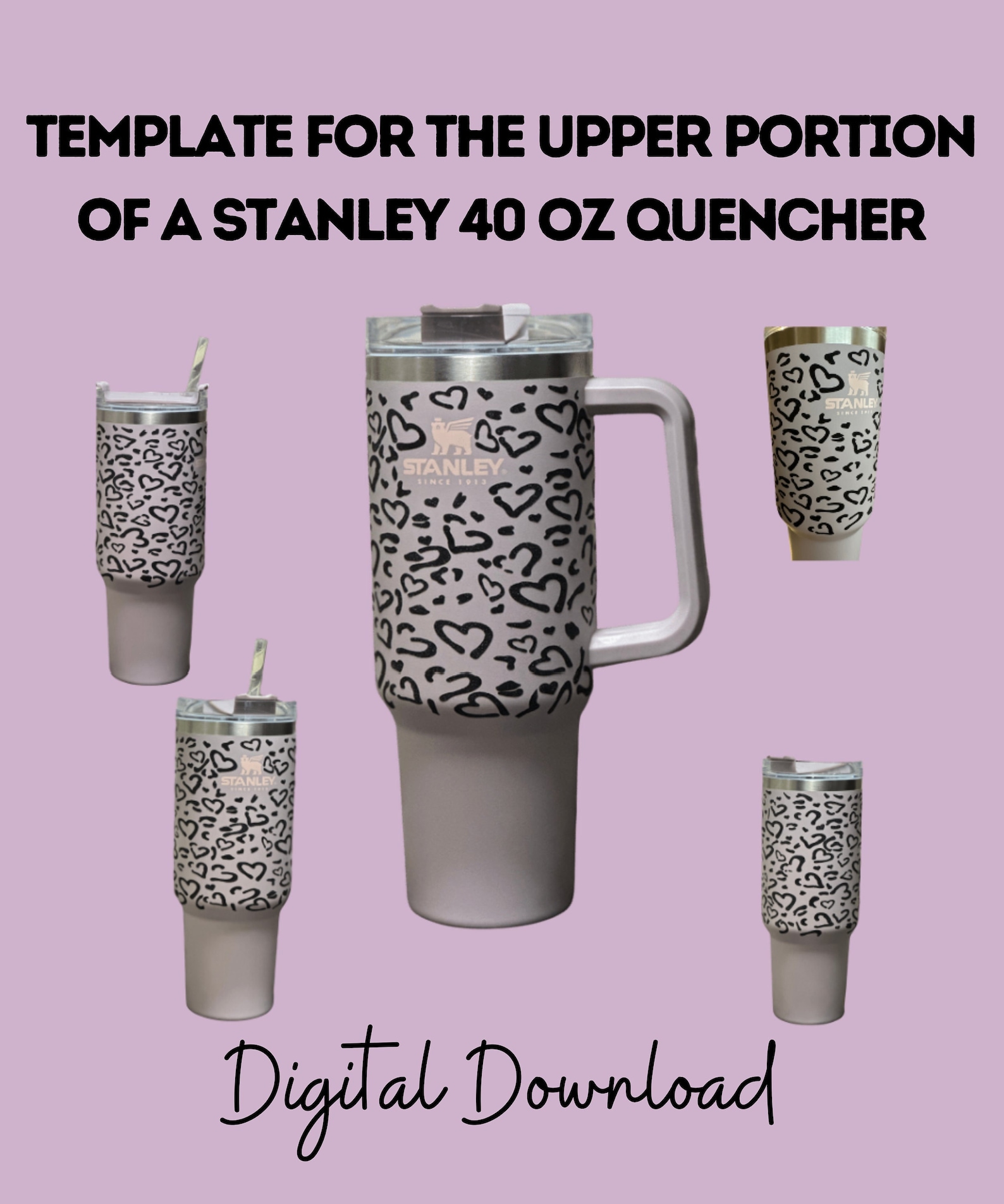 Stanley 40oz Quencher Wrap Template SVG JPG PNG Digital Download Stanley 40oz Quencher Wrap Template SVG JPG PNG Digital Download