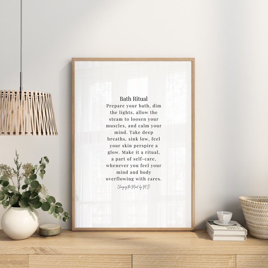 Bath Ritual - Original Poem Print (A4 and A3 Download) Spa Decor Salon ...