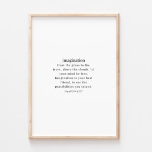 Imagination - original poem print (A4 and A3 download)