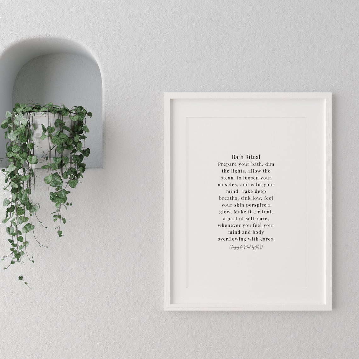 Bath Ritual - Original Poem Print (A4 and A3 Download) Spa Decor Salon ...