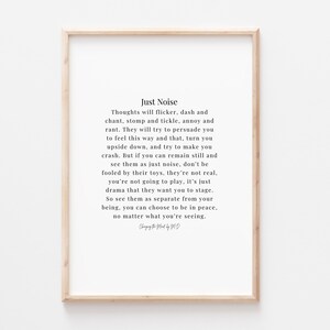 Just Noise - original poem print (A4 and A3 download)
