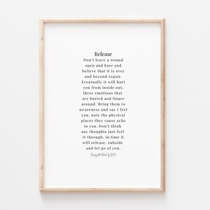 Release - original poem print (A4 and A3 download)