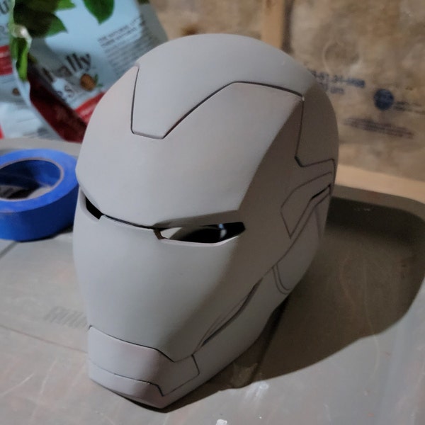 Rough Finish 3D Printed Iron Man MK 85 Display Helmet