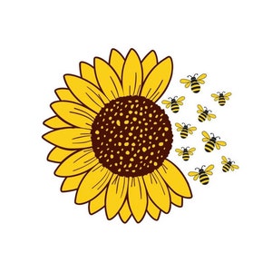 Sunflower SVG PNG -Digital Download-Clipart- Digital Sunflower- Sunflower Clipart