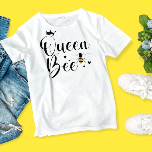 Queen Bee SVG PNG Files for Cutting Machines Digital Clipart - Etsy