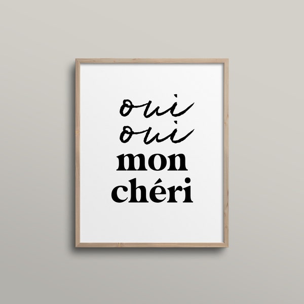 French Word Art Etsy
