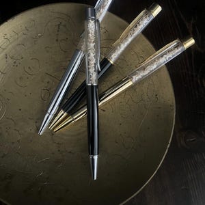 Rattlesnake vertebrae pens | ballpoint | black ink | gift | oddities | curiosities |