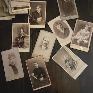 Antique Victorian CDV Photos | Cabinet Cards | England | 1800s | Ephemera | Junk Journal | Curiosities | Oddities | Junk Drawer |