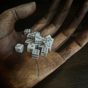 Gaming bone dice - pair | antique | vintage | oddities | curiosities | gift |