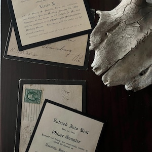 Antique Death/Funeral Notices