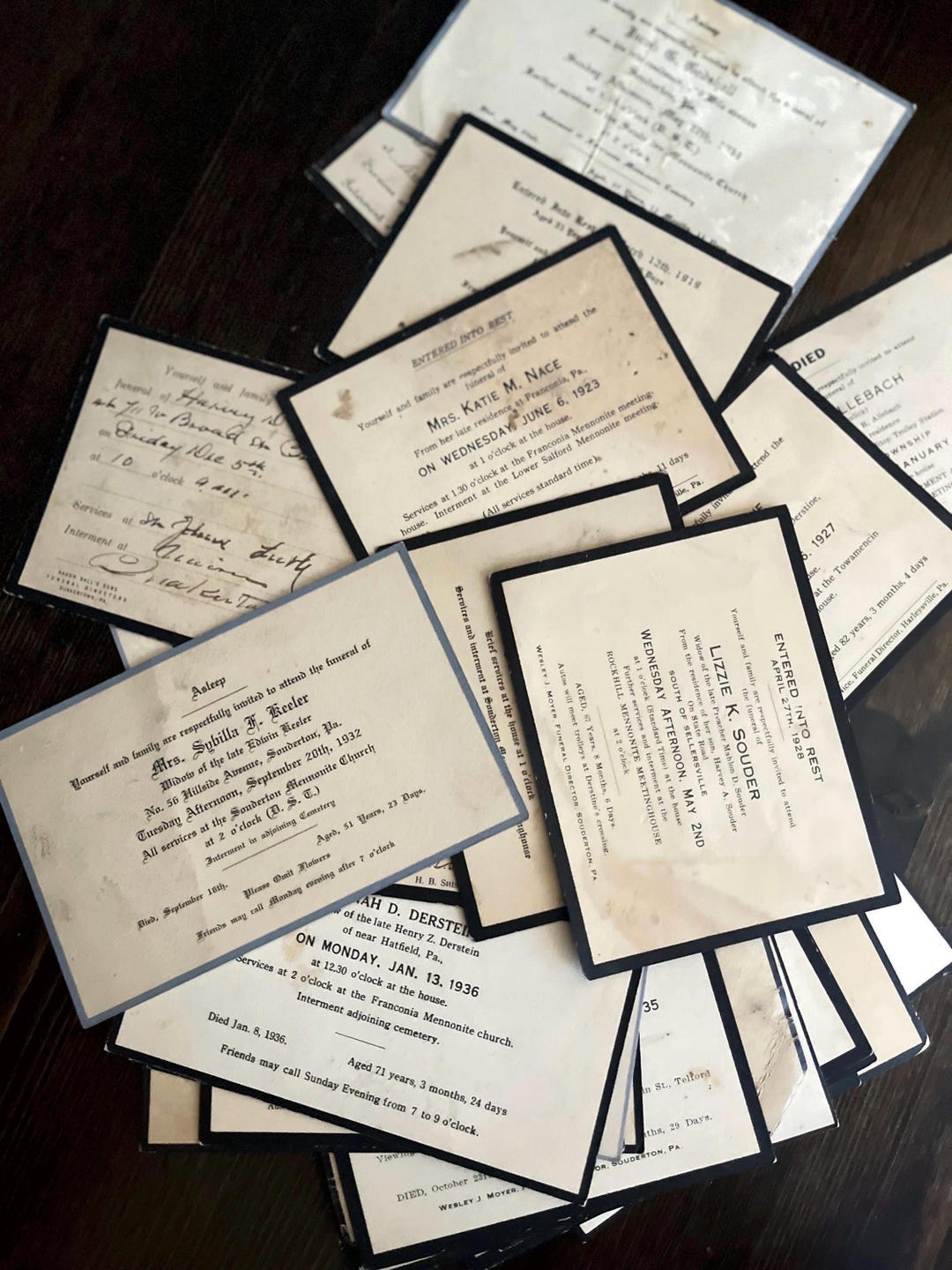 Antique Death Notices | Funeral | Mortuary | Cemetery | Ephemera ...