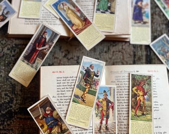 Shakespeare character bookmarks | typhoo tea | literature | library | librarian | antiquarian |