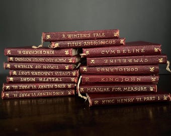 Temple shakespeare books | good condition | 1900s | victorian| literature | antique | classics | library | collection