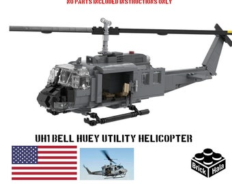 Instructions NUMÉRIQUES pour l'hélicoptère utilitaire « Huey » Lego UH-1(D)