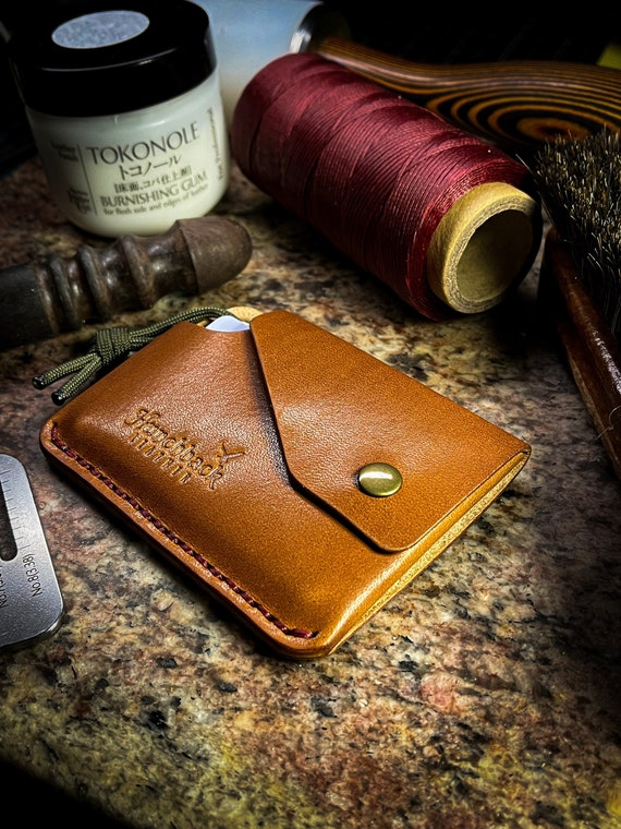 DIY 3-Pocket Snap Wallet Leather Kit