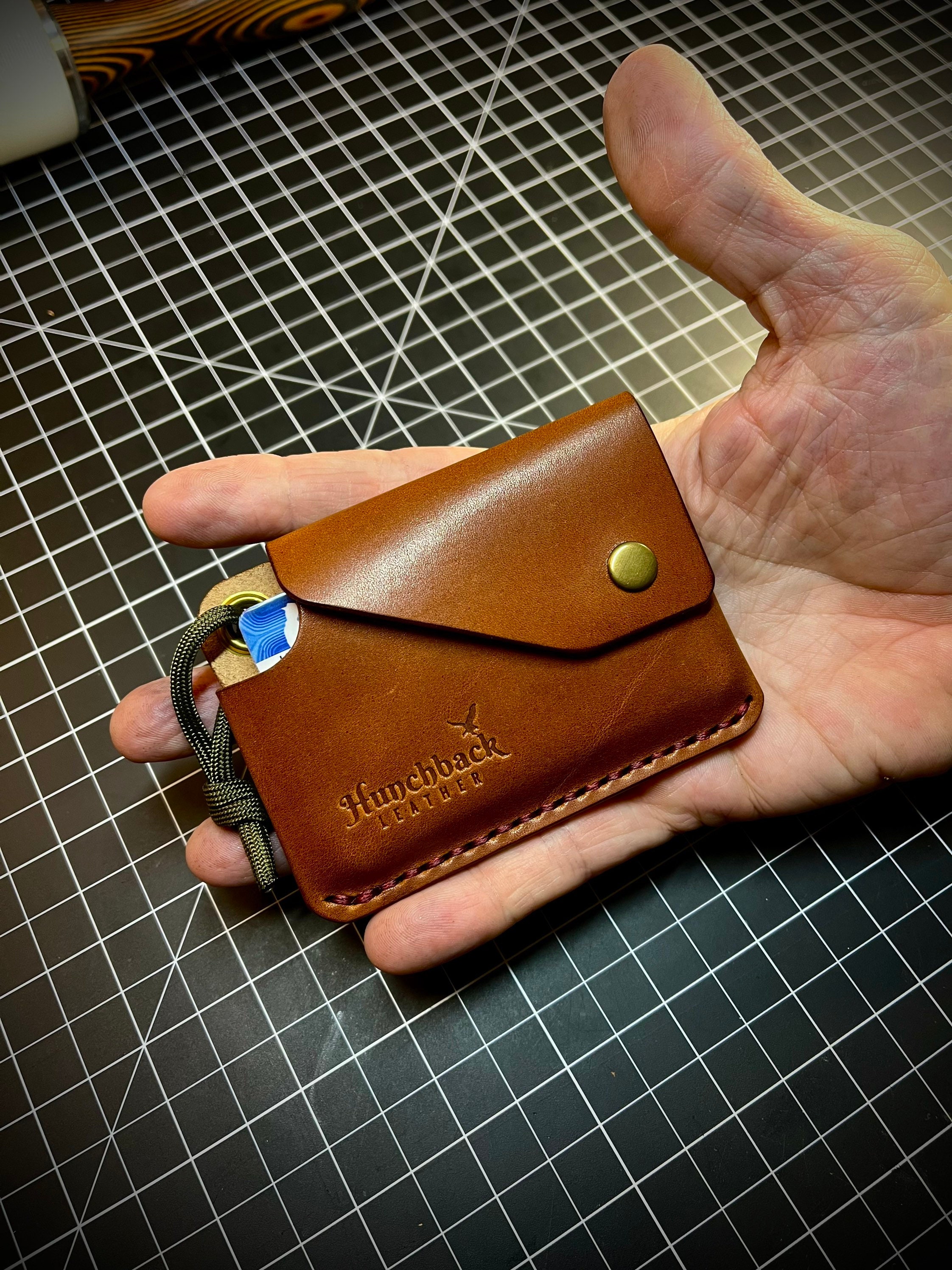 Wickets and Craig Harness Leather Minimalist Wallet Luxury 
